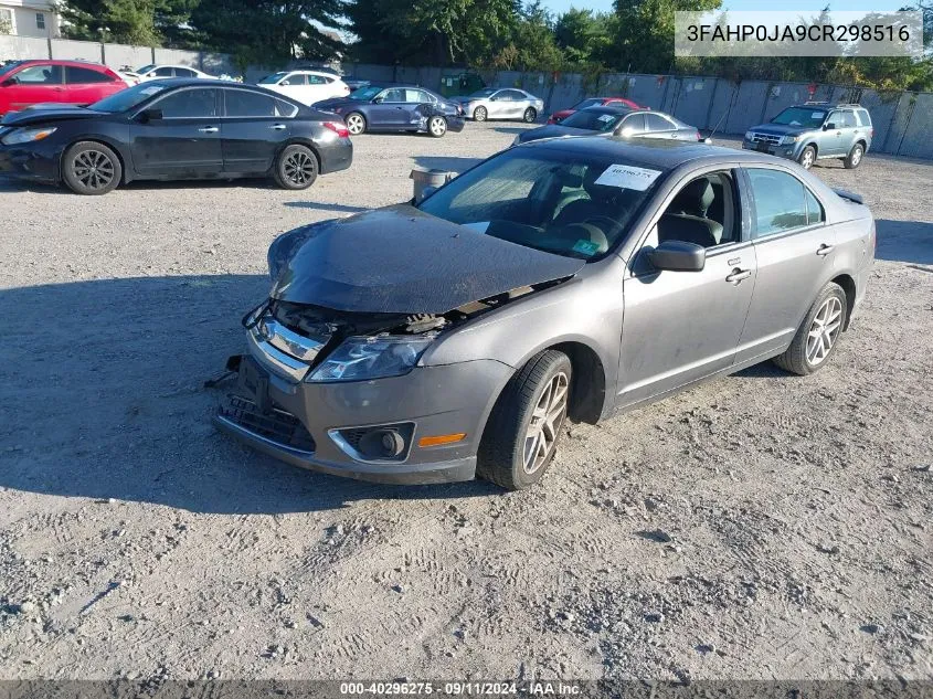 2012 Ford Fusion Sel VIN: 3FAHP0JA9CR298516 Lot: 40296275