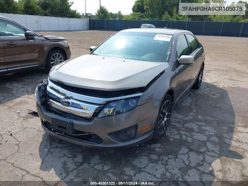 3FAHP0HA9CR105075 2012 Ford Fusion Se