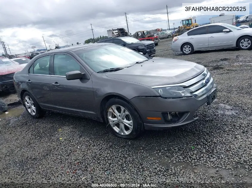 2012 Ford Fusion Se VIN: 3FAHP0HA8CR220525 Lot: 40306503