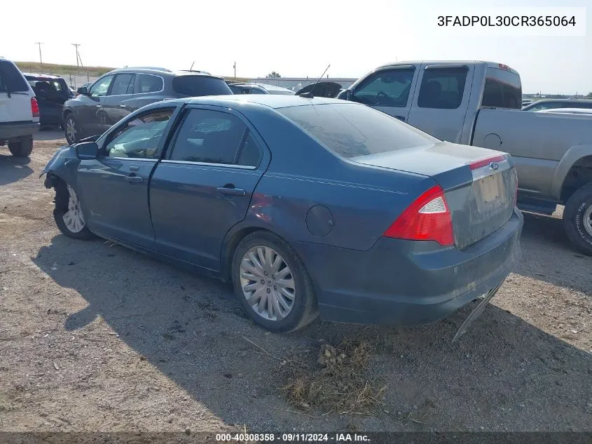 3FADP0L30CR365064 2012 Ford Fusion Hybrid Hybrid