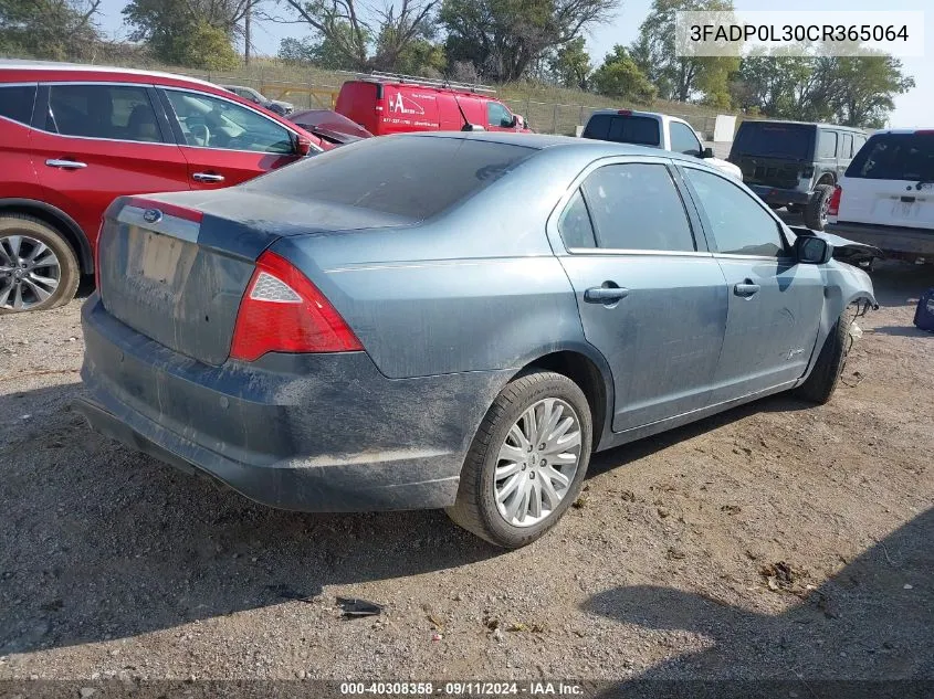 3FADP0L30CR365064 2012 Ford Fusion Hybrid Hybrid