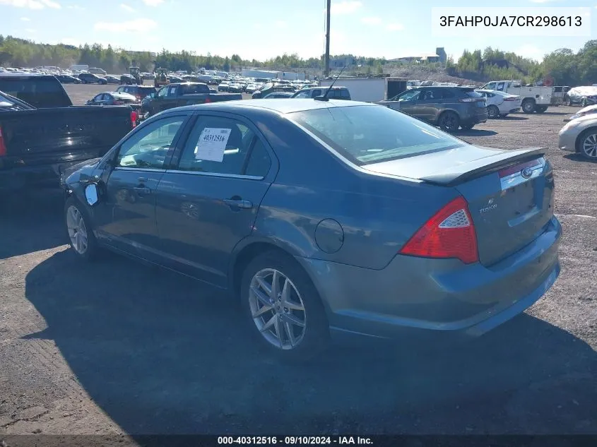 3FAHP0JA7CR298613 2012 Ford Fusion Sel