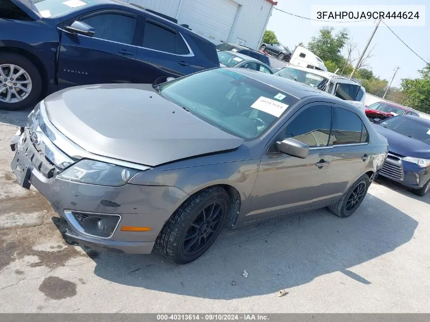 3FAHP0JA9CR444624 2012 Ford Fusion Sel