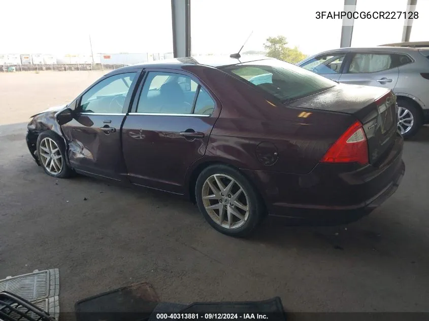 3FAHP0CG6CR227128 2012 Ford Fusion Sel