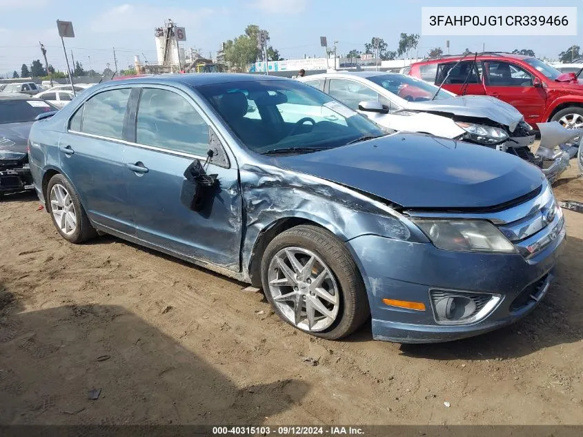 2012 Ford Fusion Sel VIN: 3FAHP0JG1CR339466 Lot: 40315103