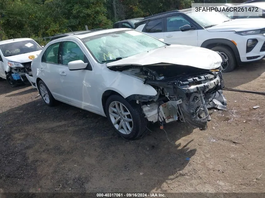 3FAHP0JA6CR261472 2012 Ford Fusion Sel