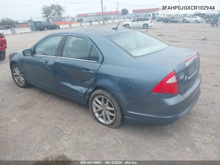 3FAHP0JGXCR102944 2012 Ford Fusion Sel