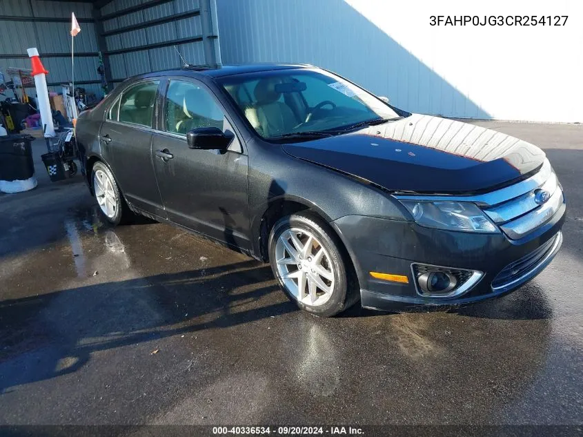 2012 Ford Fusion Sel VIN: 3FAHP0JG3CR254127 Lot: 40336534