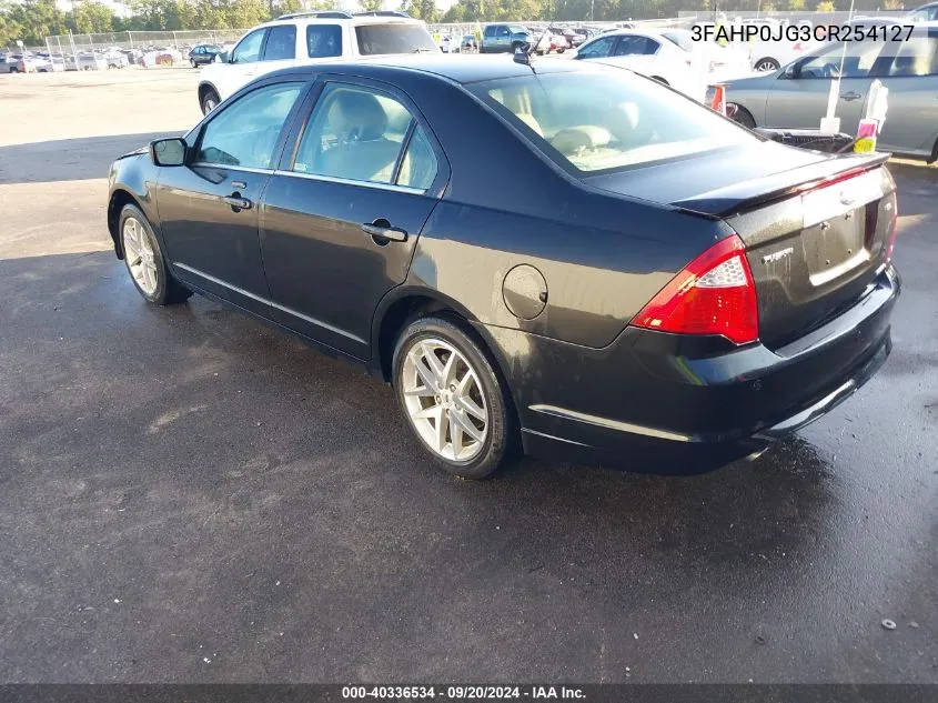 2012 Ford Fusion Sel VIN: 3FAHP0JG3CR254127 Lot: 40336534