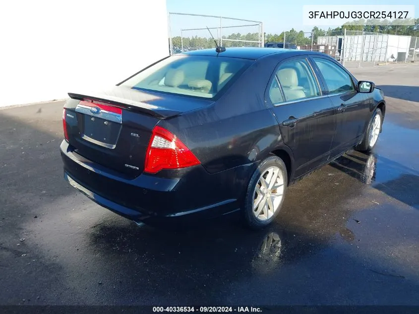 2012 Ford Fusion Sel VIN: 3FAHP0JG3CR254127 Lot: 40336534