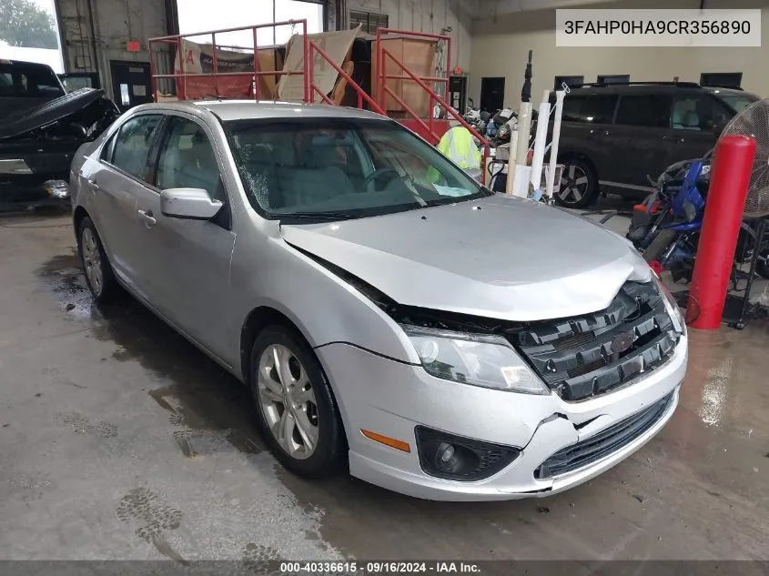 3FAHP0HA9CR356890 2012 Ford Fusion Se