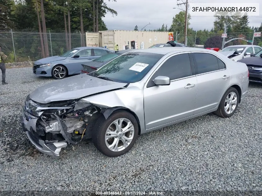 2012 Ford Fusion Se VIN: 3FAHP0HAXCR144872 Lot: 40346542