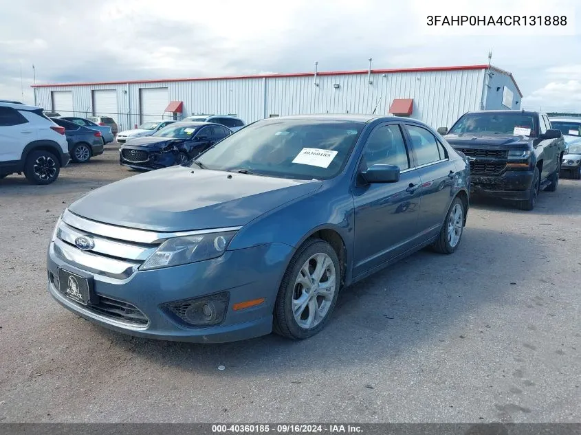 3FAHP0HA4CR131888 2012 Ford Fusion Se