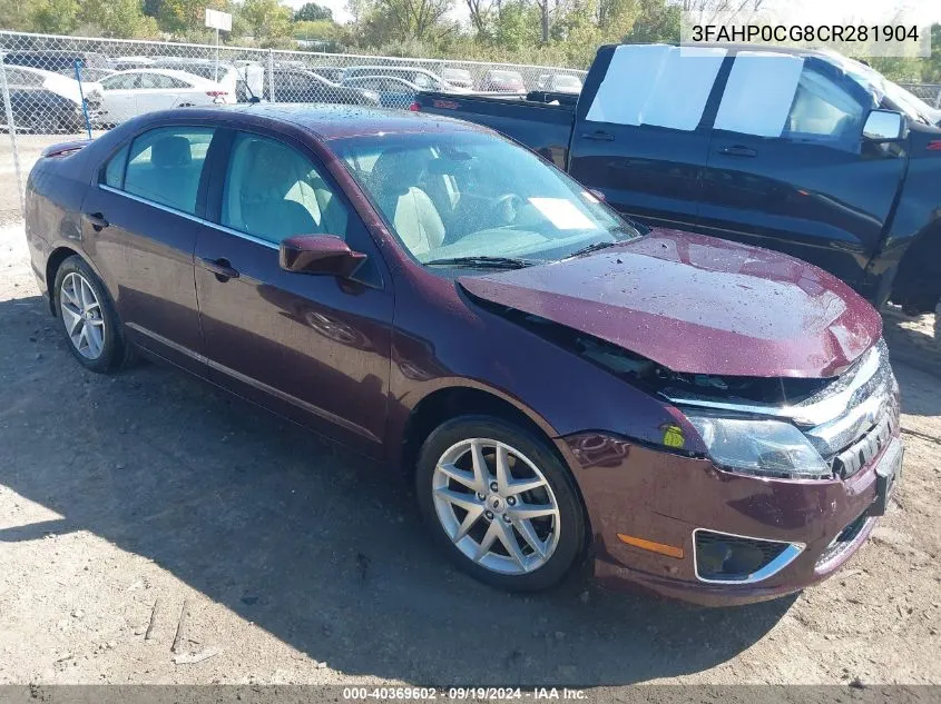 2012 Ford Fusion Sel VIN: 3FAHP0CG8CR281904 Lot: 40369602