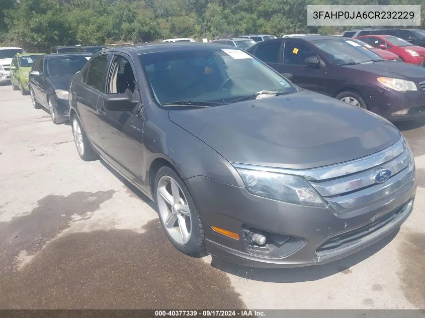 3FAHP0JA6CR232229 2012 Ford Fusion Sel