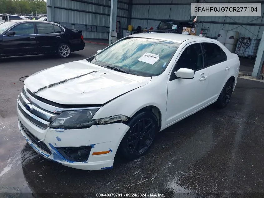 2012 Ford Fusion Sel VIN: 3FAHP0JG7CR277104 Lot: 40379791