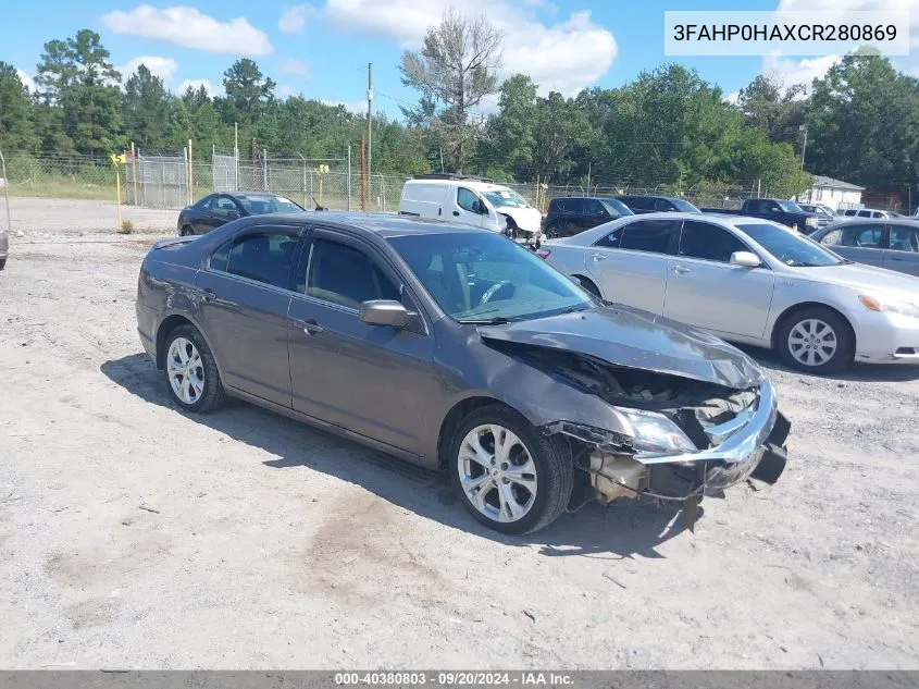 2012 Ford Fusion Se VIN: 3FAHP0HAXCR280869 Lot: 40380803