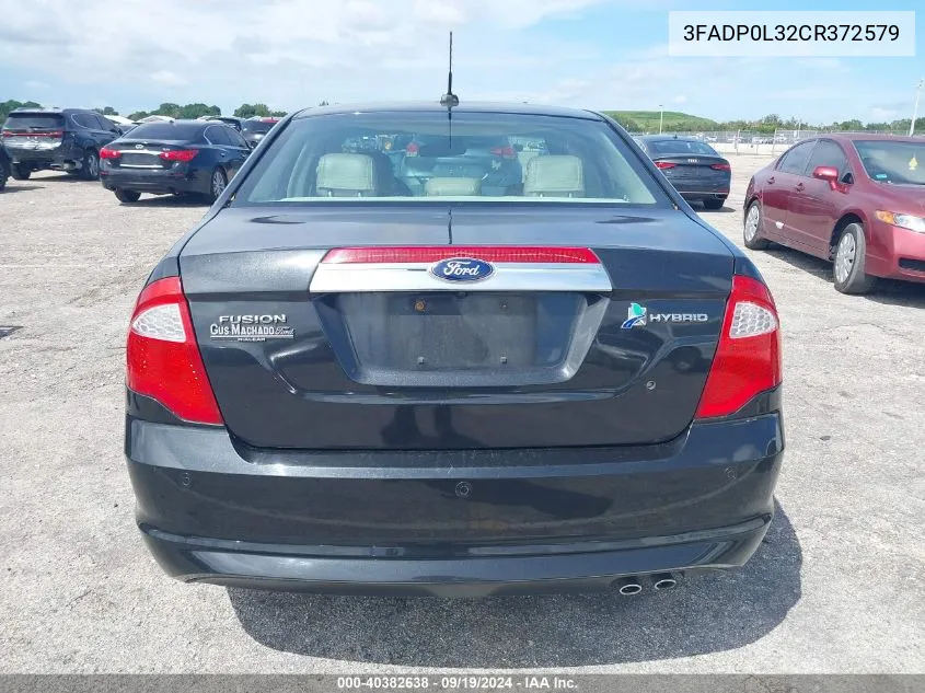 3FADP0L32CR372579 2012 Ford Fusion Hybrid