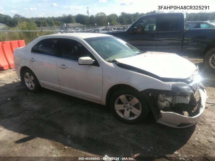 2012 Ford Fusion Se VIN: 3FAHP0HA8CR325291 Lot: 40386543