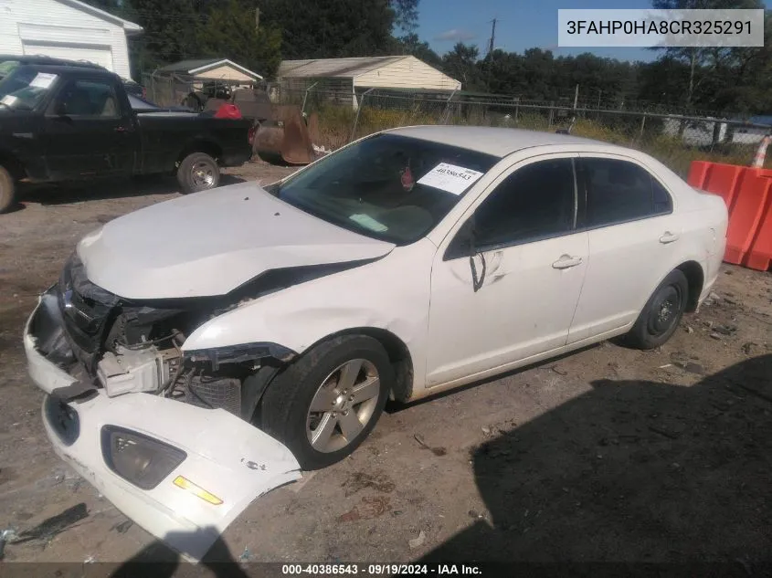 2012 Ford Fusion Se VIN: 3FAHP0HA8CR325291 Lot: 40386543