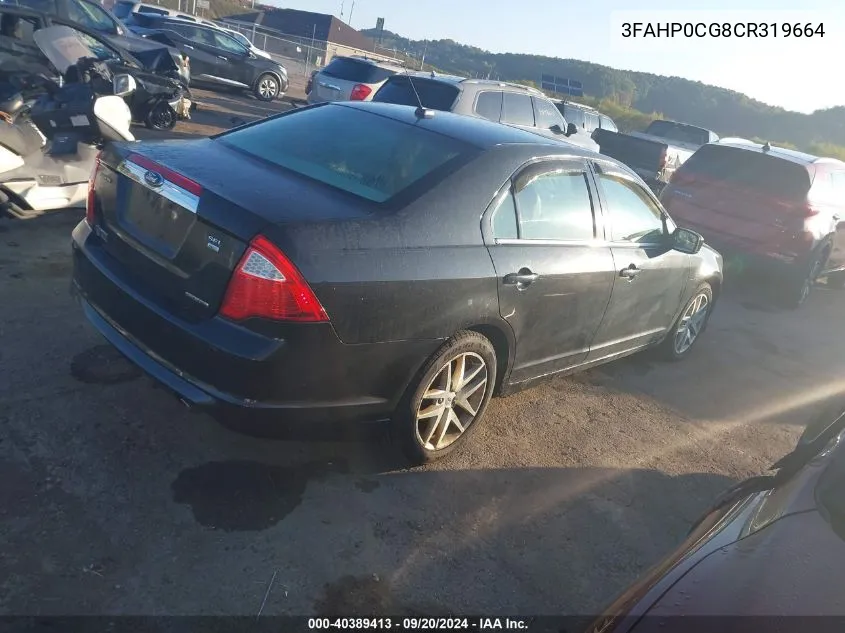 3FAHP0CG8CR319664 2012 Ford Fusion Sel