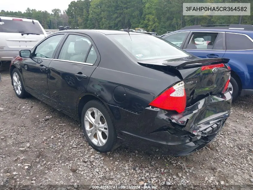 3FAHP0HA5CR364582 2012 Ford Fusion Se