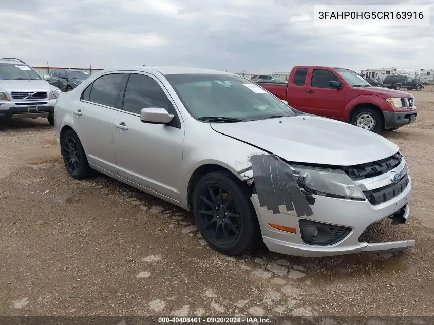 3FAHP0HG5CR163916 2012 Ford Fusion Se