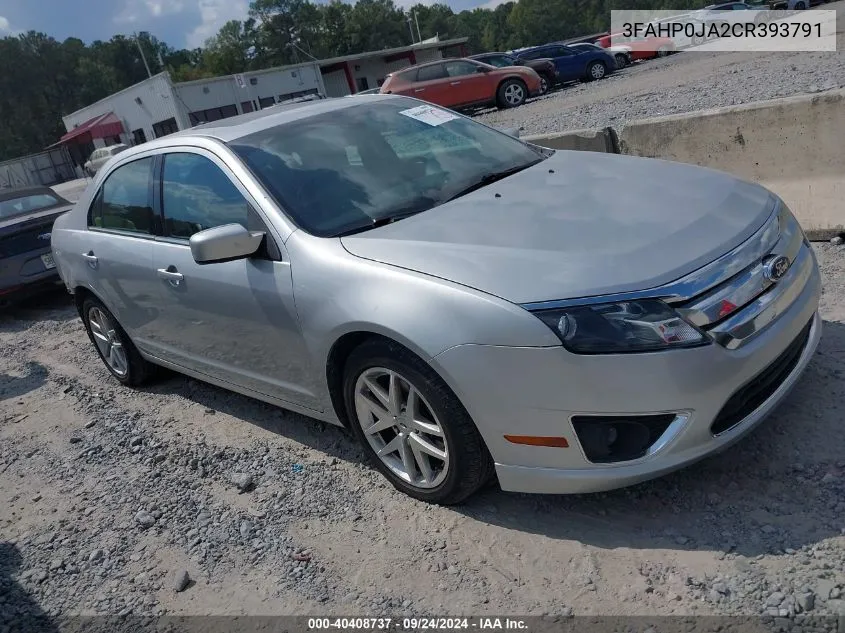 3FAHP0JA2CR393791 2012 Ford Fusion Sel