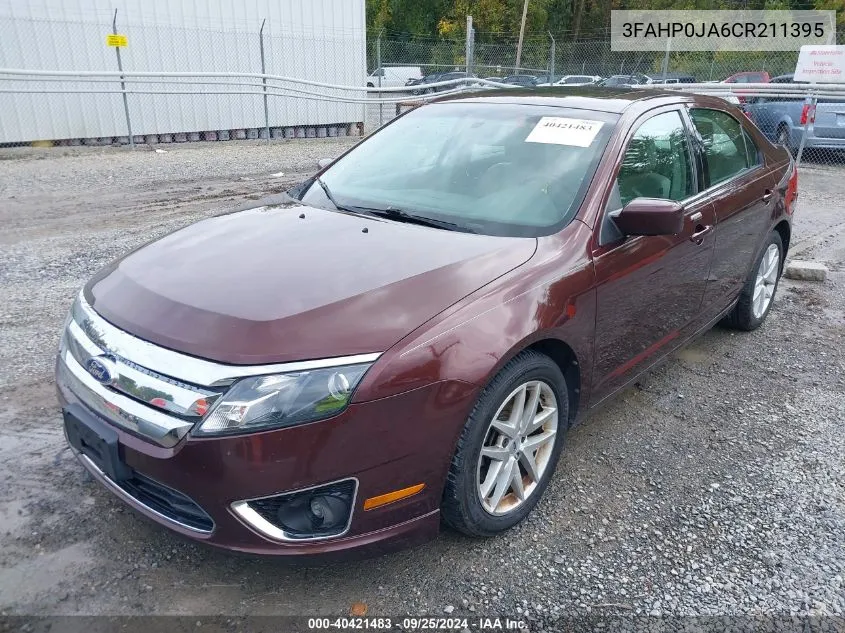 3FAHP0JA6CR211395 2012 Ford Fusion Sel