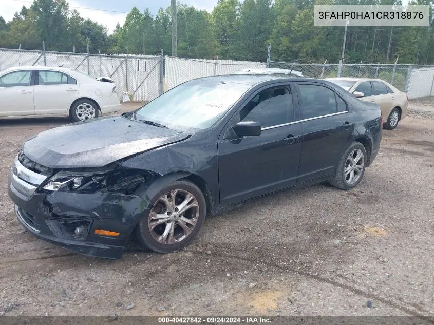 2012 Ford Fusion Se VIN: 3FAHP0HA1CR318876 Lot: 40427842