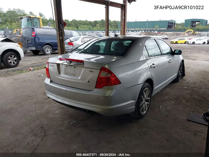 2012 Ford Fusion Sel VIN: 3FAHP0JA9CR101022 Lot: 40437371