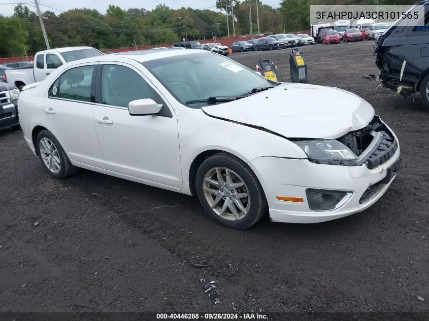 2012 Ford Fusion Sel VIN: 3FAHP0JA3CR101565 Lot: 40446288