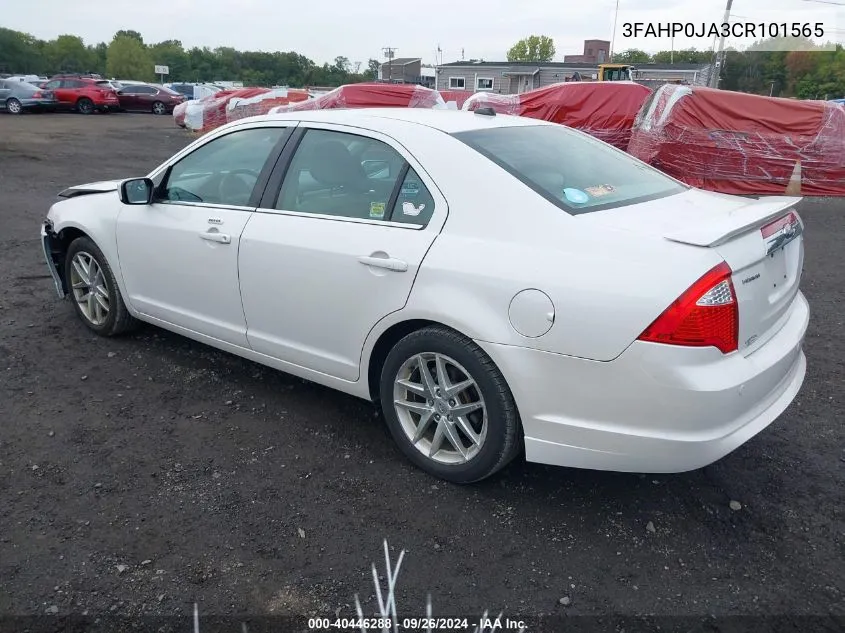 2012 Ford Fusion Sel VIN: 3FAHP0JA3CR101565 Lot: 40446288