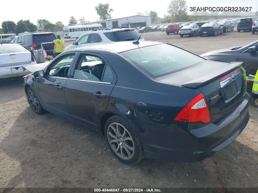 3FAHP0CG0CR323627 2012 Ford Fusion Sel