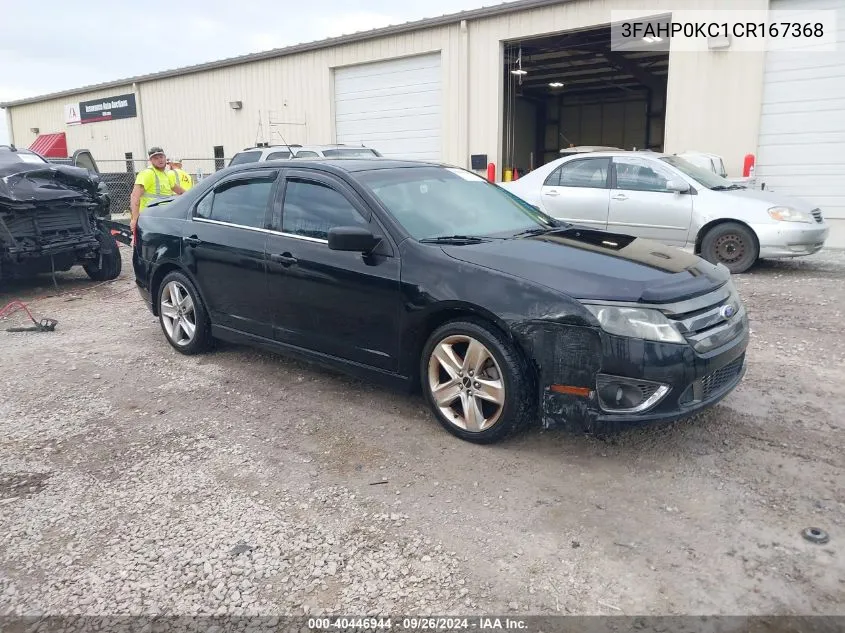 3FAHP0KC1CR167368 2012 Ford Fusion Sport