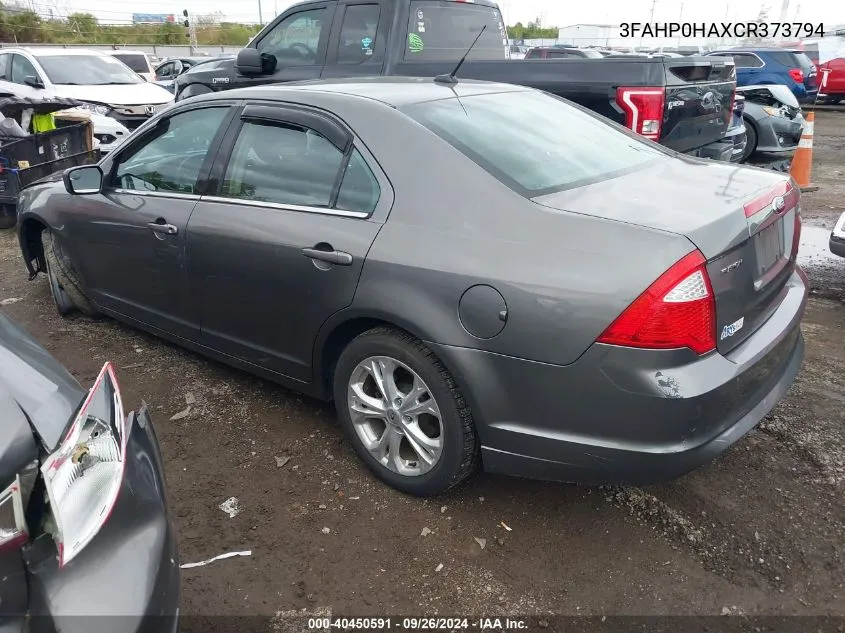 3FAHP0HAXCR373794 2012 Ford Fusion Se