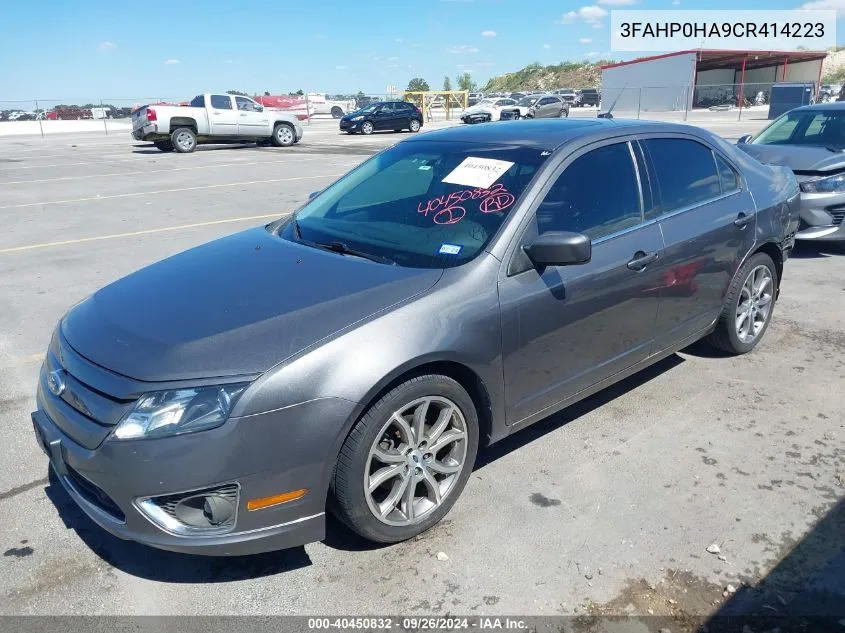 2012 Ford Fusion Se VIN: 3FAHP0HA9CR414223 Lot: 40450832