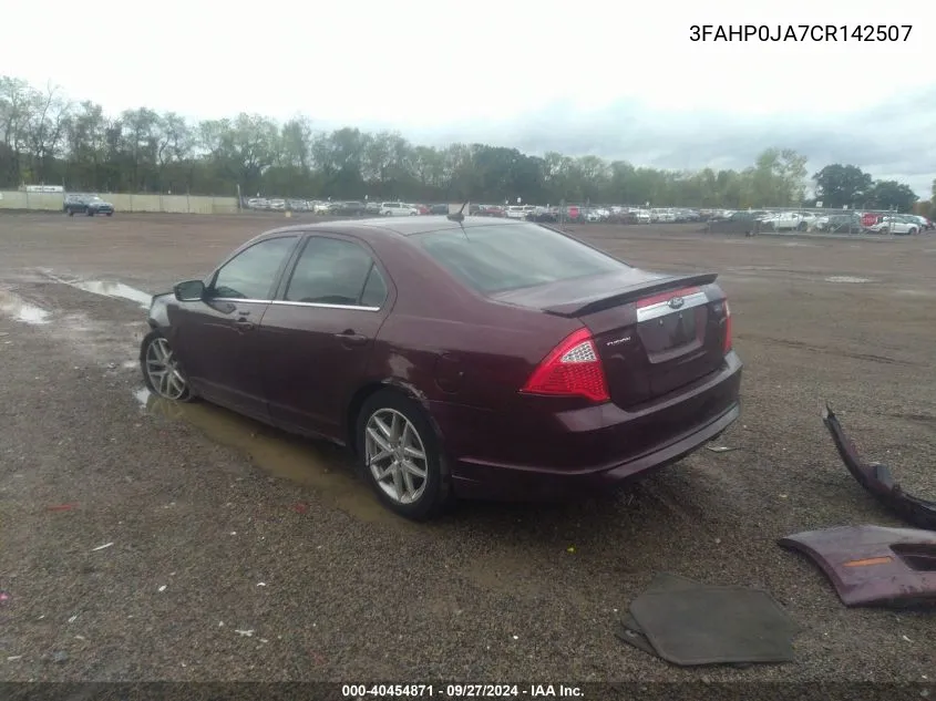 3FAHP0JA7CR142507 2012 Ford Fusion Sel