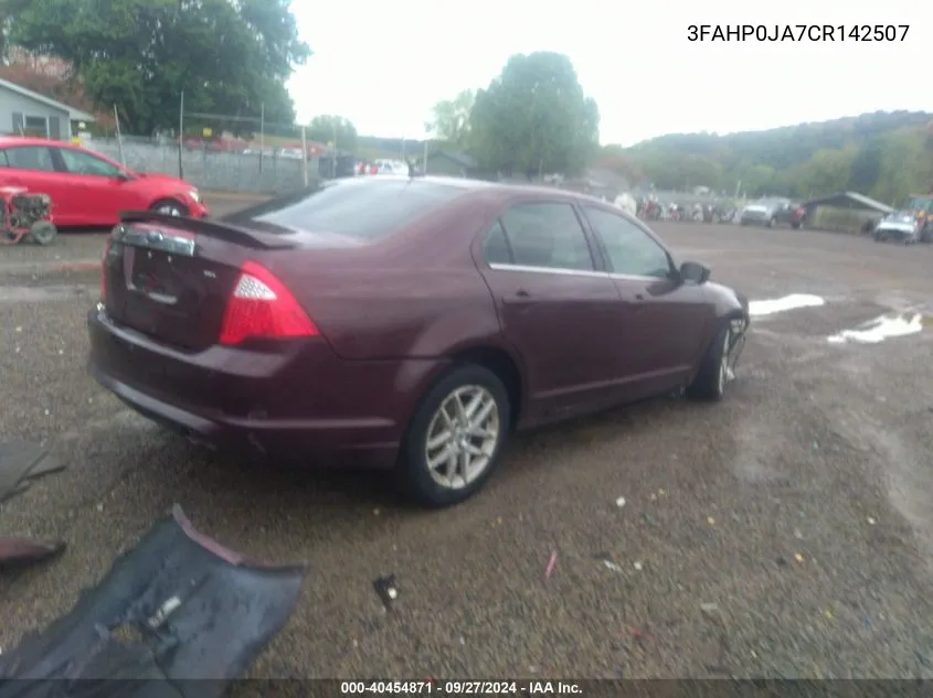 3FAHP0JA7CR142507 2012 Ford Fusion Sel