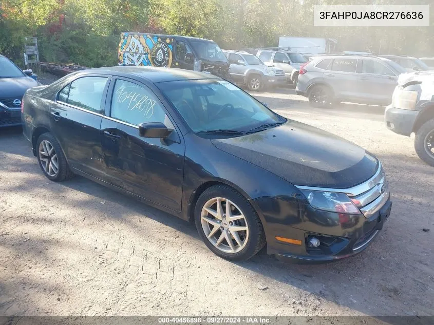 2012 Ford Fusion Sel VIN: 3FAHP0JA8CR276636 Lot: 40456898