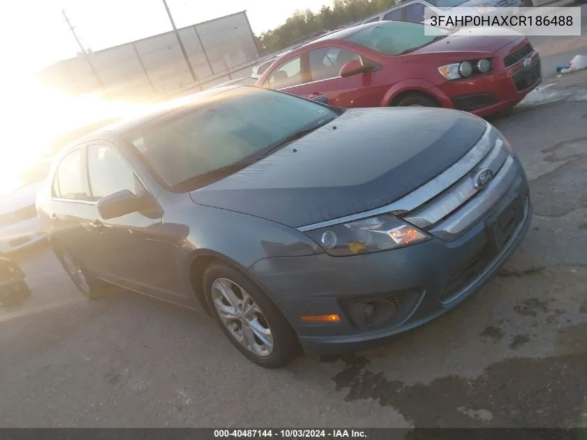 3FAHP0HAXCR186488 2012 Ford Fusion Se