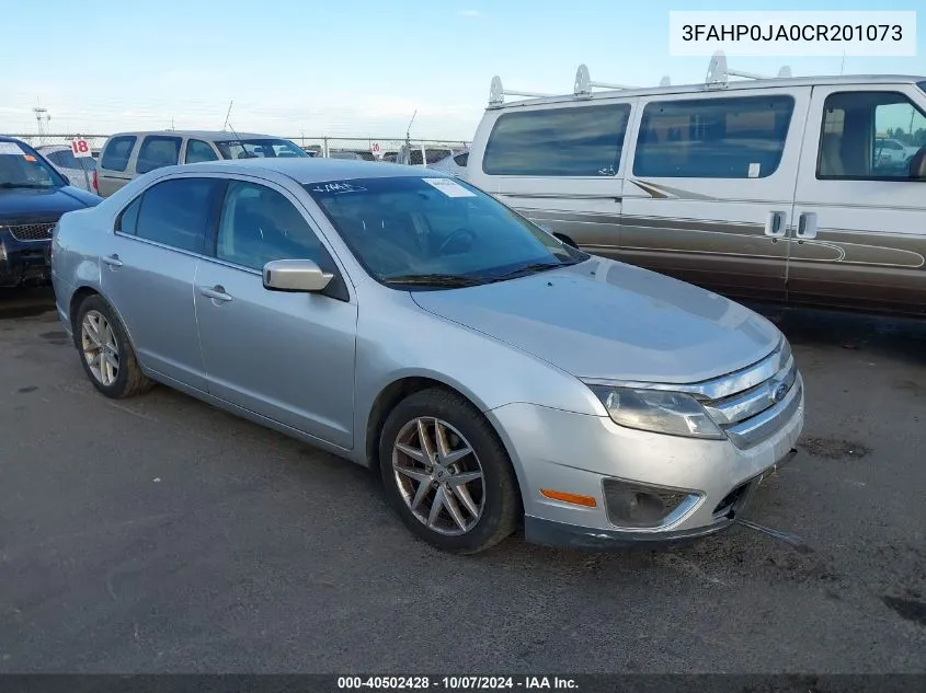 2012 Ford Fusion Sel VIN: 3FAHP0JA0CR201073 Lot: 40502428