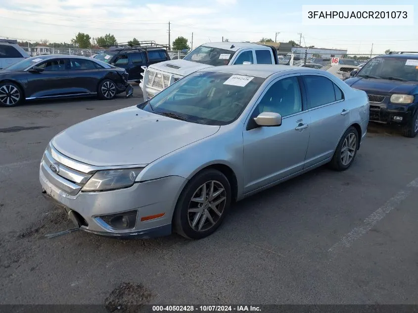 2012 Ford Fusion Sel VIN: 3FAHP0JA0CR201073 Lot: 40502428