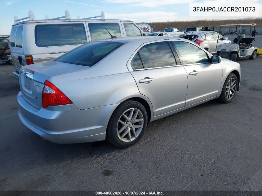 2012 Ford Fusion Sel VIN: 3FAHP0JA0CR201073 Lot: 40502428