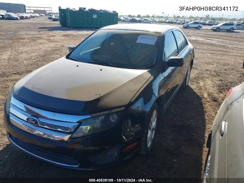 3FAHP0HG8CR341172 2012 Ford Fusion Se