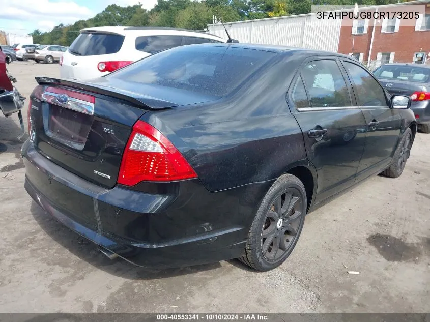 2012 Ford Fusion Sel VIN: 3FAHP0JG8CR173205 Lot: 40553341