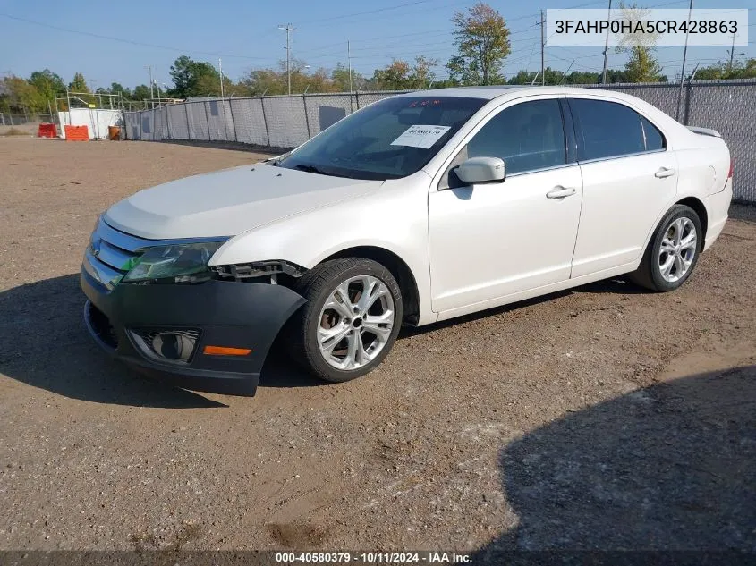 2012 Ford Fusion Se VIN: 3FAHP0HA5CR428863 Lot: 40580379