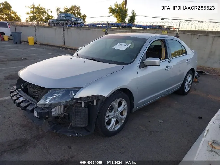 3FAHP0HAXCR285523 2012 Ford Fusion Se