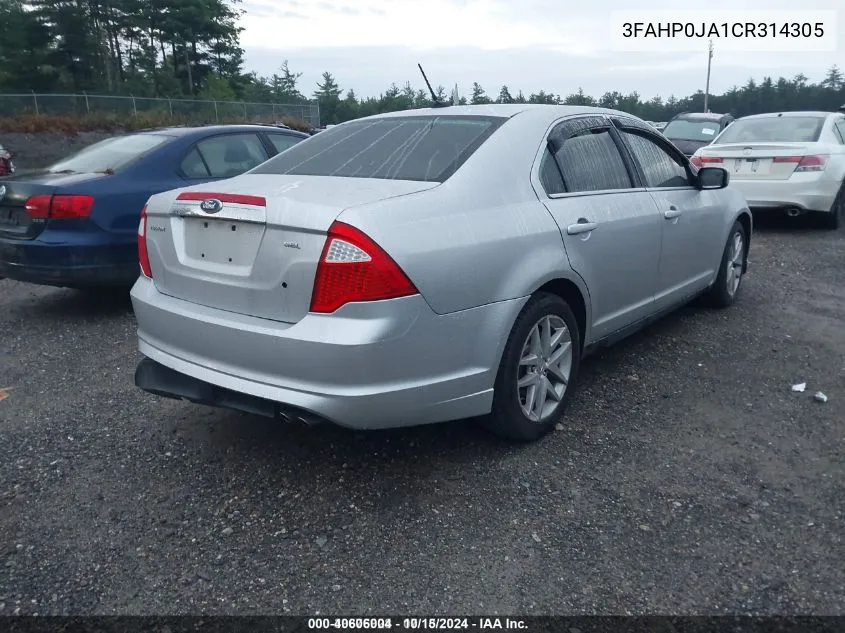 3FAHP0JA1CR314305 2012 Ford Fusion Sel