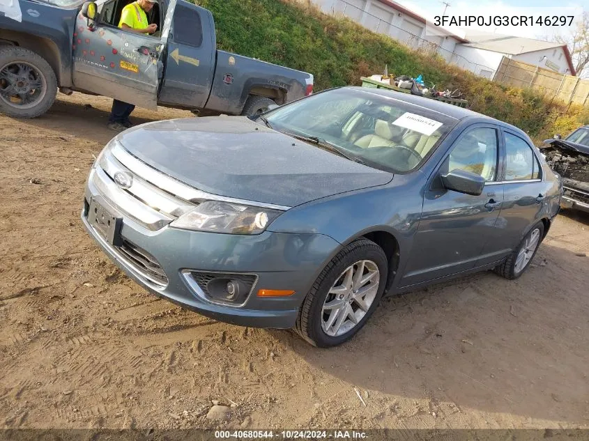 2012 Ford Fusion Sel VIN: 3FAHP0JG3CR146297 Lot: 40680544